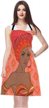 WONDERTIFY African Women Apron,Sexy Woman Wear Earrings and Red Hats Bib Apron with Adjustable Neck for Men Women,Suitable for Home Kitchen Cookin...