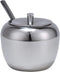 Kitchenexus Large Stainless Steel Sugar Bowl with Lid and Sugar Spoon for Kitchen and Home Sugar Cellar in Apple Shape 11oz/325ml...