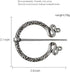 Unique Medieval Cloak Shawl Brooches Pins Personalized Viking Bar Horn Badges Pins Geometric Penannular Broaches for Women Buckle Cape Clasp Pin...