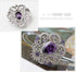 Crown Cubic Zirconia Brooch Pin for Women Wedding Clothing Bouquet Accessory-Purple...