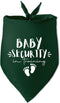 Baby Security in Training Green Dog Bandana Baby Announcement Dog Bandana Puppy Bandana Gender Reveal Photo Prop Accessories for Dog Lovers Owner ...