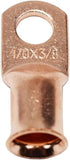 A-Team Performance 1/0 AWG American Wire Gauge Battery Cable 3/8" Tubular Lug Ring Eye Terminals Automotive Car Connector Accessories, Copper, 15 ...