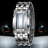 AIMES Mens Binary Watch Casual Sports Digital Lava Matrix Blue LED Digital Wristwatch Classic Creative Fashion Black Bracelet Square Blue Watches ...