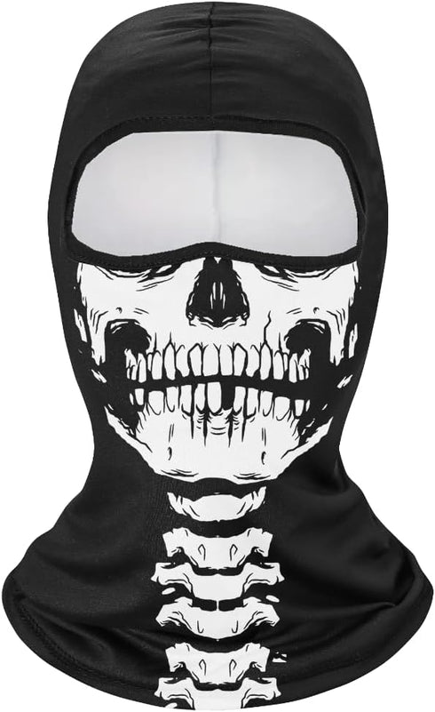 3D Balaclava Mask Full Face Mask Hood Mask Ghosts Skull Mask Men Women for Ski Hunting Motorcycle Cycling...