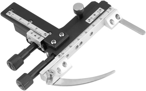 Mechanical X-Y Moveable Stage for Microscope, Microscope Caliper Moveable 14.5cm × 16cm High Manual Stage for Microscope...