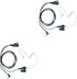 1 Pin 2.5MM Nipple Covert Acoustic Tube Earpiece Headset with MIC PTT for Motorola Talkabout Walkie Talkie 2 Way Radio MH230R T200 T260 T460 T600 ...