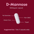 BESTVITE D-Mannose 500mg (240 Vegetarian Capsules) - No Stearates - No Fillers - Vegan - Non GMO - Gluten Free - Corn Free...