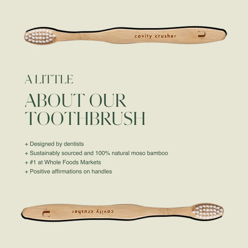 Plus Ultra Kids Bamboo Toothbrush - Biodegradable, Eco-Friendly & BPA Free Soft Bristle Toothbrush for Kids - Dentist-Approved All-Natural Toothbr...