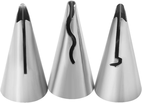 7Pcs Cake Decorating Icing Piping Nozzles Set Stainless Steel Cream Icing Piping Tips DIY Pastry Fondant Baking Tool Cake Decorating Supplies...