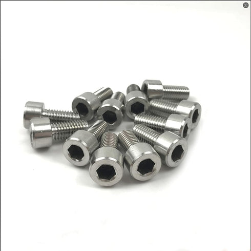 12Pcs Bike Water Bottle Cage Bolts Holder Screws M5 Inner Rack Hexagon Stainless Steel Screws for Bottle Holder Bracket Rack Cycling Accessories B...