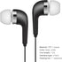 Black Wired Earbuds Headphones- in-Ear Noise Rejection Universal 3.5mm Stereo Sport Headset with Mic for School Gaming Sports Music Black One Size...