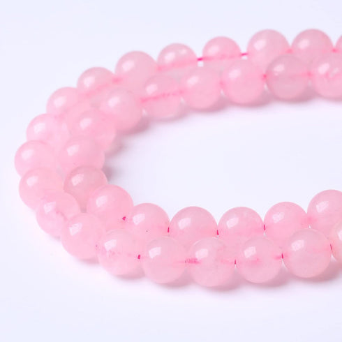 36PCS 10MM Beads Natural Amethyst Stone Pink Crystal Quartz Gemstones for Jewelry Making DIY 15Inches...