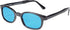 Pacific Coast Sunglasses X-KD's Black Frame/Turquoise Lens (1129) Rectangular Sunglasses, Adult...