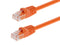 Monoprice Cat6 Ethernet Patch Cable - Snagless RJ45, Pure Bare Copper, 550MHz, UTP, 24AWG, 2 Feet, Orange - Fullboot Series...