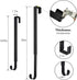 Wreath Hanger, Adjustable Over The Door Wreath Hanger from 14.9 to 25 Inches & Wreath Holder & Wreath Door Hanger for Front Door Decor 20 lbs Larg...