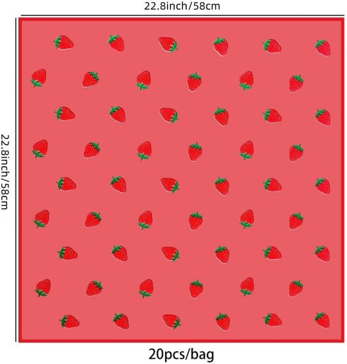 XIZHI 20 Sheets Flower Wrapping Paper 22.8x22.8Inch Used for DIY Crafts Florist Supplies Packaging Paper for Wedding Birthday Gift (Red)...