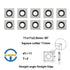11mm Square Straight Carbide Inserts for woodturning, 11×11×2.0mm Replacement Cutter for Woodworking Fits Spiral Helical Planer Cutter Head or lat...