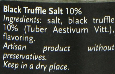 Selezione Tartufi Black Truffle Sea Salt 10% - Truffle Salt for Finishing & Cooking (3.5 Ounces)...