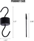 2 Pack Hummingbird Feeder Ant Guard, Metal Ant Moat for Hummingbird Feeders with 2 Hummingbird Feeder Brushes, Black...