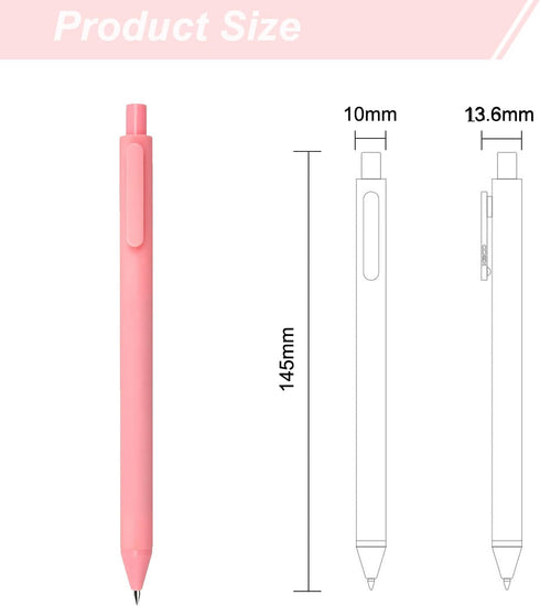 5pcs Gel Pens, Retractable Quick Dry Black Ink Pens Fine Point 0.5mm Premium Smooth Writing Pens for School Office Supplies (Macaron Color)...