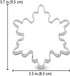 LILIAO Christmas Winter Snowflake Cookie Cutter Set - 2 Piece - 4 and 3.7 inches - Stainless Steel...