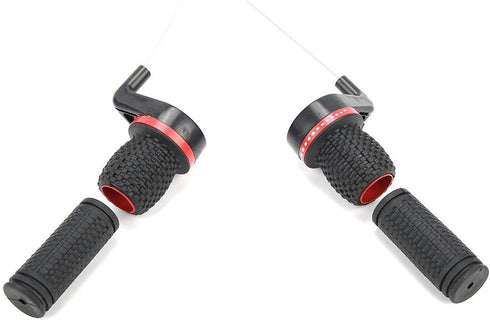 V GEBY Bike Speed Shifter Outdoor Mountain Thumb Gear Shifters with Grips SpeedshifterLever and Set, 1 Pair...