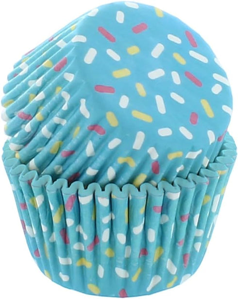 Bakery Crafts Pastel Everyday Baking Cups - 300-2" Cupcake Liners With Multi-colored Stars, Confetti, And Flowers In Pastel Shades, Greaseproof Pa...