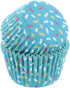 Bakery Crafts Pastel Everyday Baking Cups - 300-2" Cupcake Liners With Multi-colored Stars, Confetti, And Flowers In Pastel Shades, Greaseproof Pa...