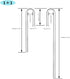 2X Acrylic U Shape Tube for Aquarium Air Pump Fish Tank Accessories Aquarium CO2 Diffuser Connector Tube...