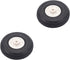 Heyiarbeit 1.5" RC Model Airplane Foam Wheel Super Light Tire and Wheel Sets for RC Airplane PU Sponge Tire with Plastic Hub 2 Pcs...