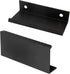2PCS Back Mount Finger Edge Pull 80mm/3.15", Aluminum Hidden Handle Concealed Tab Pulls for Home Kitchen Living Room Door Drawer Cabinet (Black, S...