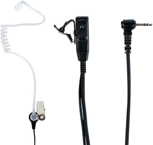 Caroo 1 Pin 2.5mm Earpiece Headset with PTT Mic for Motorola Talkabout MH230R MR350R T200 T200TP T260 Two Way Radio Accessories with Covert Acoust...