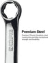 Capri Tools 12 mm WaveDrive Pro Stubby Combination Wrench for Regular and Rounded Bolts...