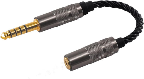 Headphone Adapter 4.4mm Male to 2.5mm Female Adapter for 2.5mm Cable Connected to Balanced 4.4mm Player Device High Stereo Audio Converter OFC Cab...