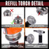 Butane Torch 10g Refillable Cooking Kitchen Torch Lighter Fit Butane Tanks Blow Torch with Safety Lock & Adjustable Flame for DIY Creme Brulee,Des...