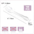 100PCS Tasting Spoons Ice Cream Dessert Taster Spoons Plastic Mini Spoons Disposable Dessert Spoons for Miniature Dessert Cups, Sampling, Small Ca...