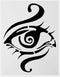 3rd Eye Chakra Yoga Stencil - Reusable 8.5x11 Inch Logo Cut Stencil for Arts and Crafts...