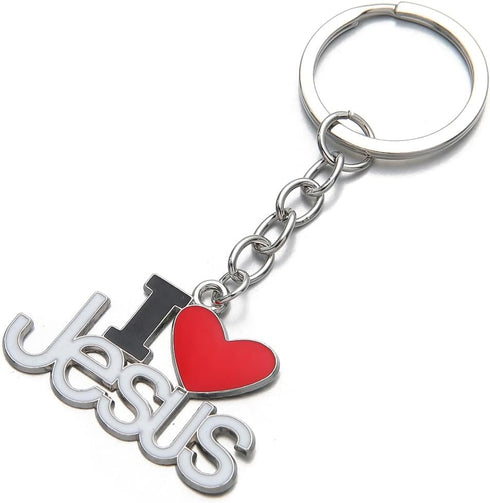 PHAETON 20PCS Jesus Pendants Keyrings Keychains Religious Door Car Key Holders Jesus Key Rings Religious Favors for Christians Easter Prayer Gifts...