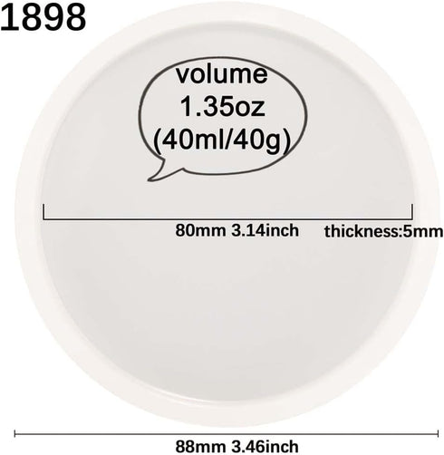 Funshowcase Round Coaster Resin Epoxy Silicone Mold...