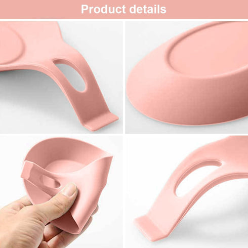 3 Pack Silicone Spoon Rest for Stove Top, Heat Resistant Kitchen Utensil Rest, Sturdy Silicone Spoon Holder for Kitchen Utensils Spatula,Tongs,Lad...