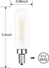 Dimmable T6 LED Bulb 25W Candelabra 2W E12 Edison Light Bulbs Soft White 3000K, T25 Mini Tubular Frosted Glass LED Filament Chandelier Light Bulbs...