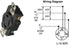 Generic 30 Amp Generator Receptacle Industrial Outlet NEMA L14-30R Receptacle Industrial Grade Grounding 125/250V Flush Mounting Locking for Gener...