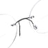 Fuisetaea Round Rimless Frame Reading Glasses for Men Women +2.50 Titanium Alloy Lightweight Readers Eyeglasses...