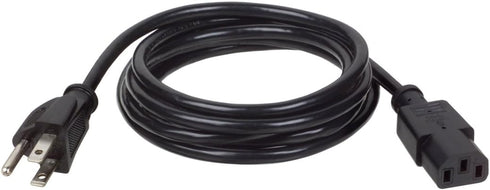 Tripp Lite Standard Computer Power Cord 10A,18AWG (NEMA 5-15P to IEC-320-C13) 6-ft.(P006-006)...