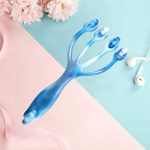 Handheld Four Roller Massager Massage Tool for Foot Body Neck Head...