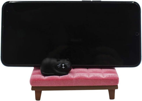 Bolley Joss Desk Cell Phone Holder Stand Pink Sofa with Cute Cat Kitty for Office Free You Hands Home Ornament...