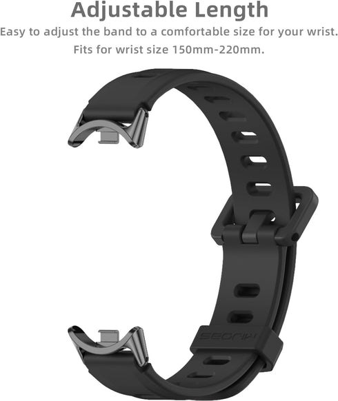 MIJOBS Strap for Mi Band 8 Mi Band 6, Replacement Wristband for Xiaomi Mi Band 8 Mi Band 6 Mi Band 5 Silicone Sport Wrist Strap for Xiaomi Mi Band...