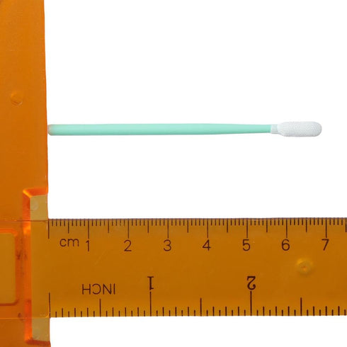 100Pcs Foam Tips Sponge Stick, 3.9'' Foam Swabs, 10cm Cleaning Swab Kit, Flexible Use Wipe Swab for Inkjet Printer, Optical Equipment, Green...
