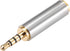 uxcell 2.5mm Stereo 4 Pole Male to 3.5mm Female Connector Video Adapter Coupler Converters Zinc Alloy...