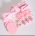 15 Pieces Set Dual-use Makeup Tool Set For Facial Cleansing With Sponges For Wet and Dry Use, Powder Puffs, Sponges, Beauty Blenders, and Towel Ha...